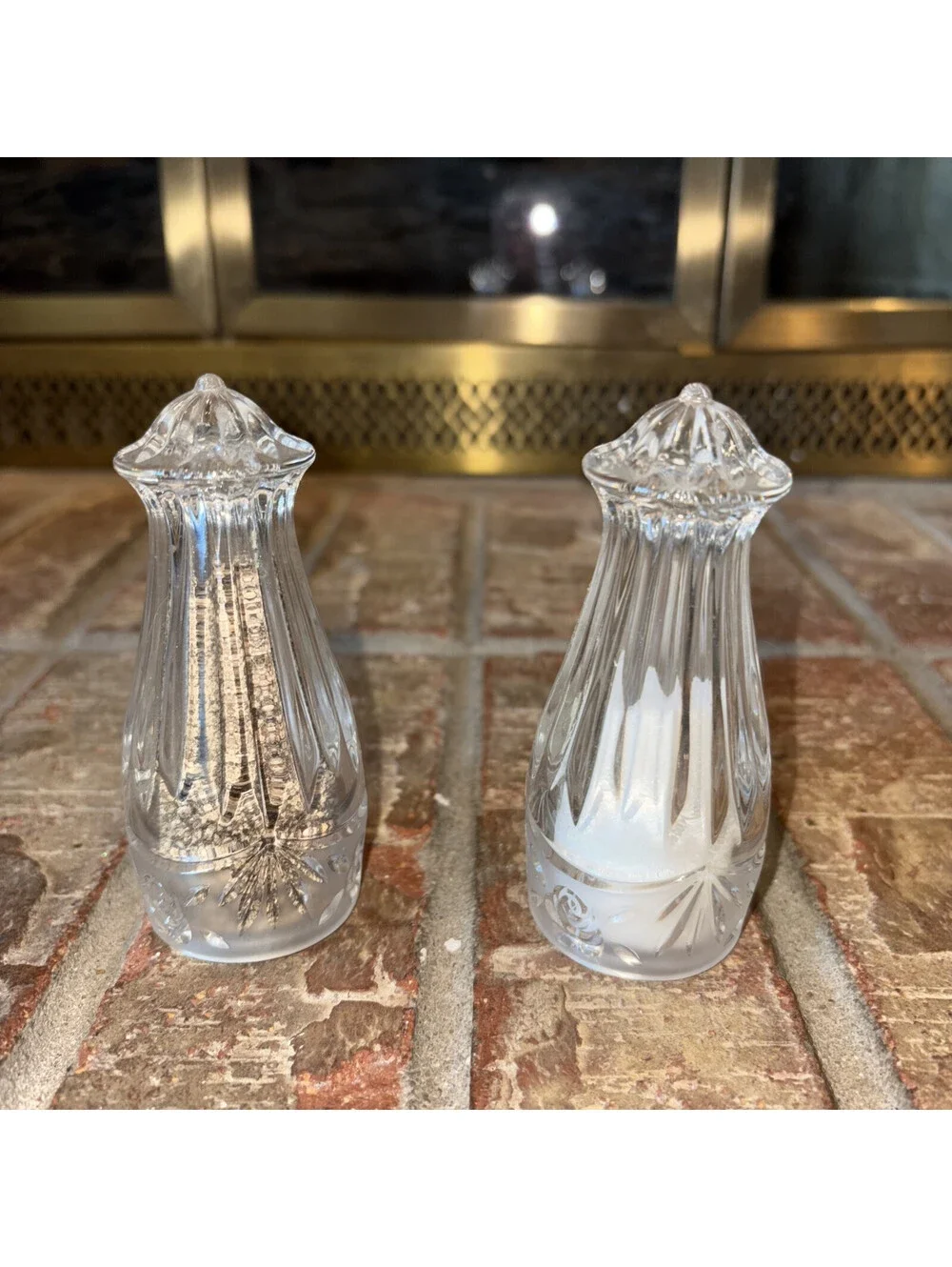 Oneida Southern Crystal Garden Salt And Pepper Shakers 4” Made In Germany